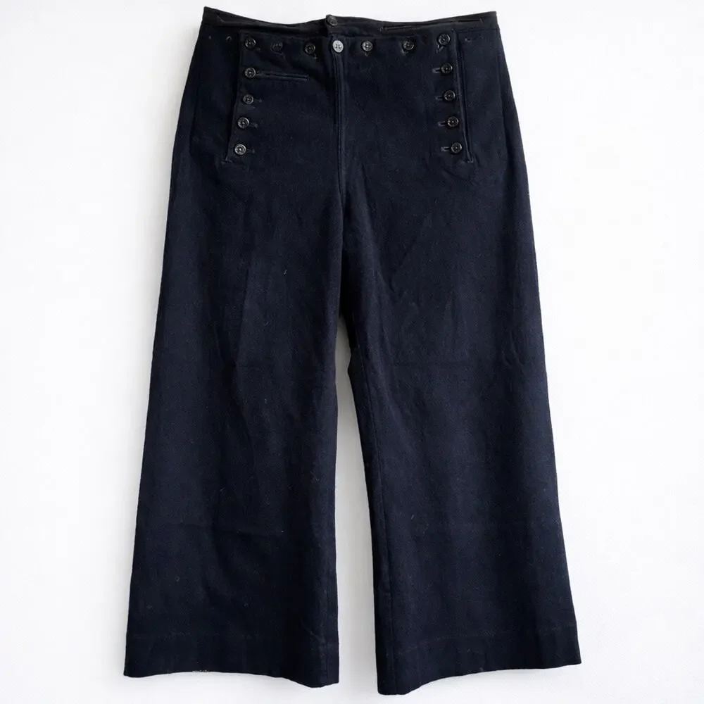 Vintage Naval Clothing Factory Sailor Wool Broadfall Pants 33W Wayfairer